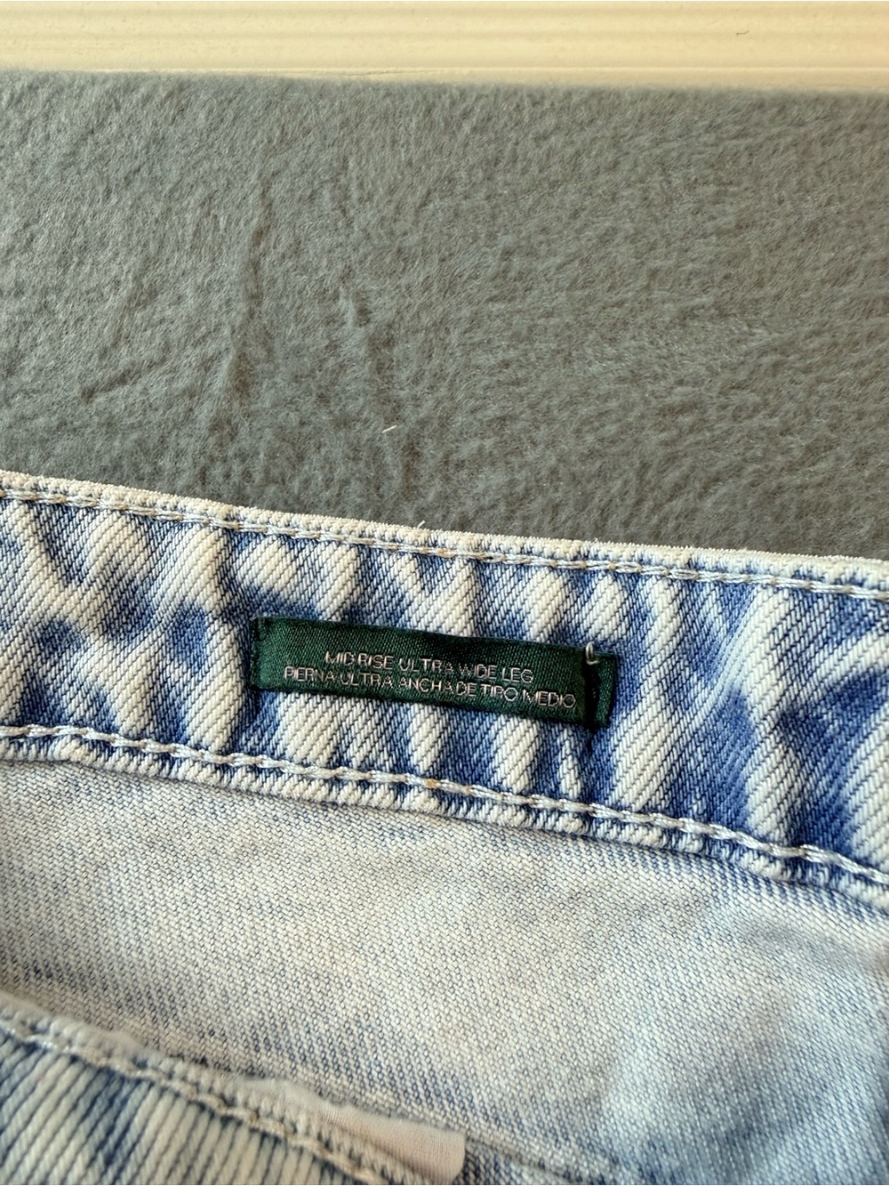 wild fable Light Blue Wide Leg Jeans with Lace Side Trim - Picture 5 of 12